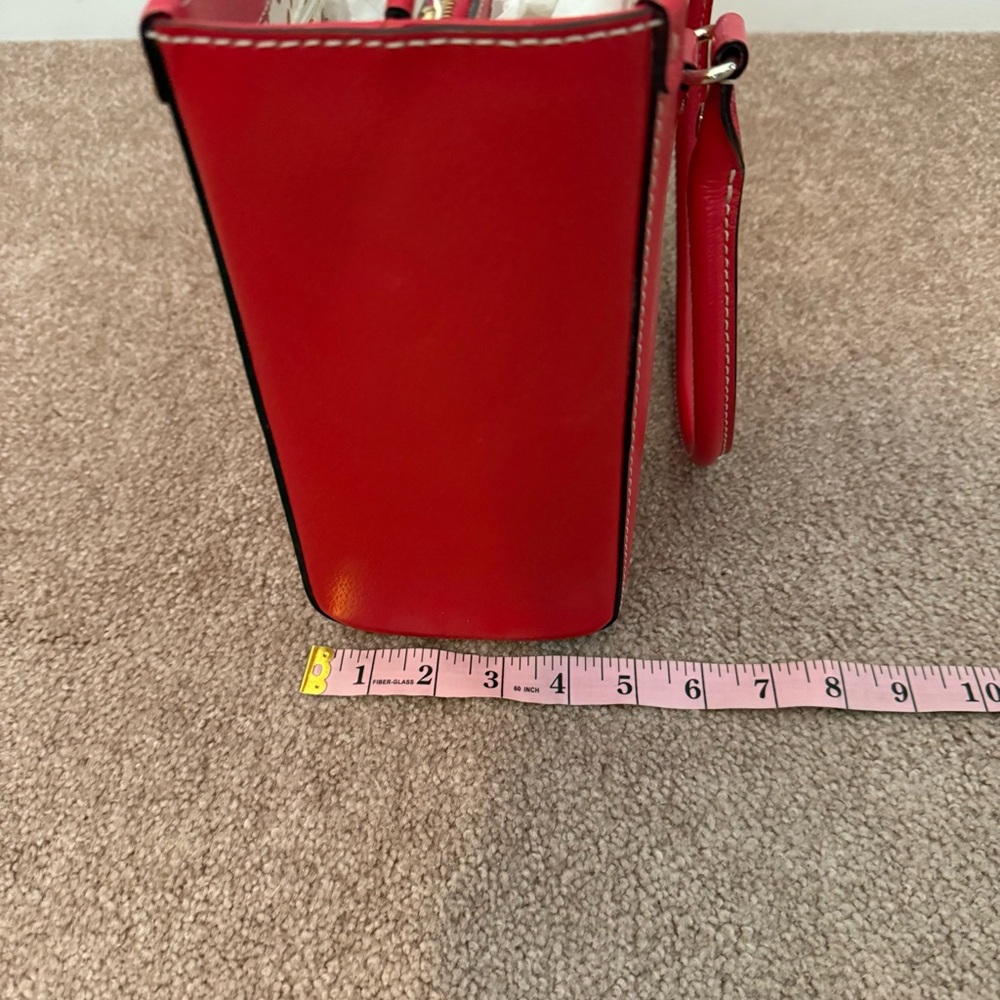 Like New Kate Spade Cherry Red Leather Satchel/Tote Purse/Pocketbook - Picture 8 of 15